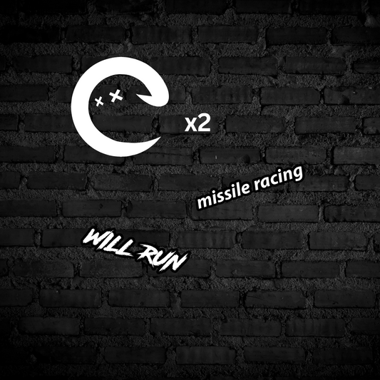 Missile Racing 4Pack Sticker Set